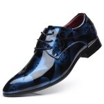 Vitata chaussures oxford homme ? chaussures habilles  motif brillant ? mariage / soire ? bleu