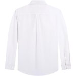 Vitata chemise oxford à manches longues pour homme couleur unie décontractée - blanc Vitata chemise oxford à manches longues pour homme couleur unie décontractée - blanc