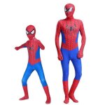 Vitata costume cosplay spiderman - costume en spandex rouge et bleu - pour adultes et enfants - tenue ...