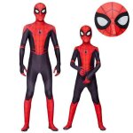 Vitata costume cosplay spiderman - costume en spandex rouge et bleu - pour adultes et enfants - tenue ...