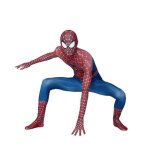 Vitata costume cosplay spiderman - costume en spandex rouge et bleu - pour adultes et enfants - tenue ...
