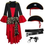 Vitata déguisement pirate des caraïbes femme ? costume halloween cosplay avec chapeau robe et ceinture ... Vitata déguisement pirate des caraïbes femme ? costume halloween cosplay avec chapeau robe et ceinture ...