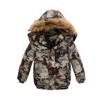 Vitata doudoune enfant  capuche hiver ? chaude et lgre ? motif smiley ? garon mode dcontract - ...