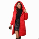 Vitata doudoune femme longue ? manteau hiver avec capuche coupe ajustée chaud et confortable rouge Vitata doudoune femme longue ? manteau hiver avec capuche coupe ajustée chaud et confortable rouge