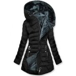 Vitata doudoune femme ? manteau long capuche et doublure en peluche manteau chaud dhiver - noir Vitata doudoune femme ? manteau long capuche et doublure en peluche manteau chaud dhiver - noir