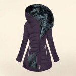 Vitata doudoune femme ? manteau long capuche et doublure en peluche manteau chaud dhiver - violet Vitata doudoune femme ? manteau long capuche et doublure en peluche manteau chaud dhiver - violet