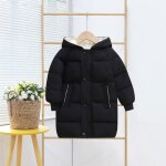 Vitata doudoune fille longue hiver ? chaude Épaissie avec capuche ? style coréen ? 3 - 12 ans - noir Vitata doudoune fille longue hiver ? chaude Épaissie avec capuche ? style coréen ? 3 - 12 ans - noir
