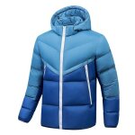 Vitata doudoune homme bicolore  capuche - chaude lgre coupe - vent - veste hiver dcontracte et tendance ...