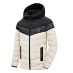 Vitata doudoune homme hiver ? veste à capuche chaude et Épaisse ? coupe - vent et stylée - blanc Vitata doudoune homme hiver ? veste à capuche chaude et Épaisse ? coupe - vent et stylée - blanc