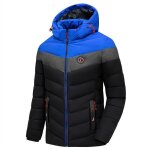 Vitata doudoune homme hiver ? veste à capuche chaude et Épaisse ? coupe - vent et stylée - noirs et bleus ... Vitata doudoune homme hiver ? veste à capuche chaude et Épaisse ? coupe - vent et stylée - noirs et bleus ...