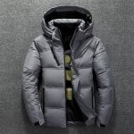 Vitata doudoune homme hiver ? veste matelassée slim à capuche ? court chaud et léger - gris Vitata doudoune homme hiver ? veste matelassée slim à capuche ? court chaud et léger - gris