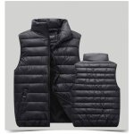 Vitata doudoune sans manches homme femme ? gilet hiver chaud ? coupe ajuste ? sans capuche - noir