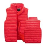 Vitata doudoune sans manches homme femme ? gilet hiver chaud ? coupe ajustée ? sans capuche - rouge Vitata doudoune sans manches homme femme ? gilet hiver chaud ? coupe ajustée ? sans capuche - rouge