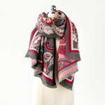 Vitata Écharpe femme grande taille ? châle motif cachemire Élégant ? foulard chaud automne hiver 180x65cm ... Vitata Écharpe femme grande taille ? châle motif cachemire Élégant ? foulard chaud automne hiver 180x65cm ...