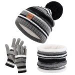 Vitata ensemble bonnet Écharpe gants enfant ? tricot double Épaisseur chaud ? hiver garçon fille coupe ... Vitata ensemble bonnet Écharpe gants enfant ? tricot double Épaisseur chaud ? hiver garçon fille coupe ...