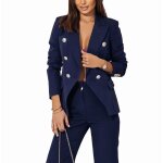 Vitata ensemble femme tailleur  double boutonnage - design lgant et ajust - idal pour les occasions ...