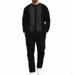 Vitata ensemble sport pour hommes ? sweat à col rond + pantalon jogging ? confortable et respirant ?noir ... Vitata ensemble sport pour hommes ? sweat à col rond + pantalon jogging ? confortable et respirant ?noir ...