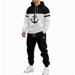 Vitata ensemble de vetements homme ? sweat à capuche et pantalon ? confortable et respirant ?blanc Vitata ensemble de vetements homme ? sweat à capuche et pantalon ? confortable et respirant ?blanc