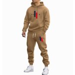 Vitata ensemble de vetements homme ? sweat  capuche et pantalon ? confortable et respirant ? marron ...