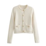 Vitata gilet femme cardigan tricoté ? col rond ?style Élégant décontracté ? doux et confortable - blanc ... Vitata gilet femme cardigan tricoté ? col rond ?style Élégant décontracté ? doux et confortable - blanc ...