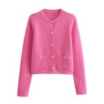 Vitata gilet femme cardigan tricoté ? col rond ?style Élégant décontracté ? doux et confortable - rose ... Vitata gilet femme cardigan tricoté ? col rond ?style Élégant décontracté ? doux et confortable - rose ...