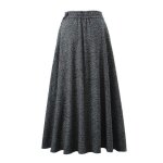 Vitata jupe longue taille haute femme - gris clair - Élégante et confortable en pour lautomne et lhiver ... Vitata jupe longue taille haute femme - gris clair - Élégante et confortable en pour lautomne et lhiver ...