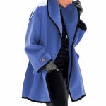 Vitata manteau femme en laine ? col revers large ? design bicolore Élégant ? pardessus mi - long chaud ... Vitata manteau femme en laine ? col revers large ? design bicolore Élégant ? pardessus mi - long chaud ...