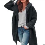 Vitata manteau femme longue  capuche ? manteau chaud dcontract ? style hiver automne lgant et confortable ...