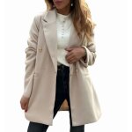 Vitata manteau femme mi - long ? boutons dors  double range ? chaud et polyvalent pour automne - hiver ...