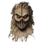 Vitata masque pouvantail halloween ? design toile de jute ? cagoule en latex effrayante ? accessoire ...