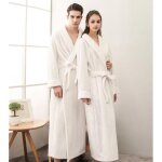 Vitata peignoir long pais en polaire ? modle hiver unisexe  ceinture ? peignoir doux pour homme et ...