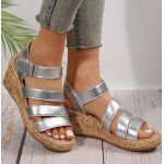 Vitata sandales  talon compens et bout ouvert pour femmes - confortables et respirantes - style dcontract ...