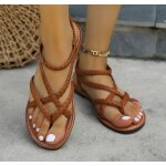 Vitata sandales tressées à brides croisées pour femmes - confortables et respirantes - casual - tressées ... Vitata sandales tressées à brides croisées pour femmes - confortables et respirantes - casual - tressées ...
