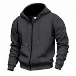 Vitata sweat à capuche homme zip - hoodie à manches longues polyester doublé couleurs variées - confort ... Vitata sweat à capuche homme zip - hoodie à manches longues polyester doublé couleurs variées - confort ...