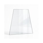 Vitre godin strato - verre trapze isocle pour pole  bois - 438 / 387 x 525 mm (l1 / l2 x h1) - 4 ...