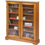 Vitrine 2 portes vitr�es merisier 6 niches l 92. 4 h 105. 8 p 21. 5 cm - l 92. 4 x l 21. 5 x h 105. 8 ...