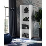 Vitrine armoire komodee tivoli - sans led - blanc - 55 x 159 x 35 cm