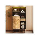 Lemonbest vitrine led 12 couleurs multifonctionnelle buffet avec 3 étagères en verre et 2 tiroirs grain ... Lemonbest vitrine led 12 couleurs multifonctionnelle buffet avec 3 étagères en verre et 2 tiroirs grain ...