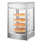 Vitrine chauffante commerciale pour pizza - vevor - pr�sentoir � chaud 4 niveaux - lampe de four 25 w ...