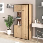 Vitrine moderne design neuf de haute qualit� avec �clairage led 150hx78bx40tcm porte en verre �tag�res ...