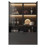 Vitrine moderne � �clairage led 16 couleurs vitrine en verre vitrine sur pied avec �clairage vitrine ...