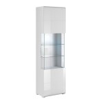 Vitrine 1 porte petits - meubles - jules - 61x 39 x 204cm - blanc