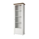 Vitrine petits meubles - martin - 71 x 42 x 200cm - bois et blanc Vitrine petits meubles - martin - 71 x 42 x 200cm - bois et blanc