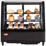 Vitrine rfrigre commerciale 100 l - vevor - vitrine  ptisserie 2 niveaux - rfrigrateur avec clairage ...