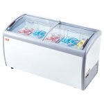 Vitrine rfrigre  crme glace commerciale - vevor - comptoir  glace 460 l - conglateur mobile avec ...