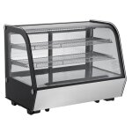 Vitrine r�frig�r�e - duoku - xcw - 160ls - 5 pi� / 146 l - �clairage led - acier inoxydable