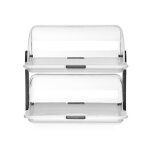 Vitrine r�frig�r�e roll top double - hendi - 465x310x410 mm - couvercle polystyr�ne transparent - acc�s ...