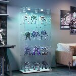Vitrine en verre led - vitrine collection rangement de salon chambre - vitrine armoire 2 portes 4 etagères ... Vitrine en verre led - vitrine collection rangement de salon chambre - vitrine armoire 2 portes 4 etagères ...