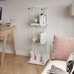 Vitrine en verre avec ledmeuble vitrine en verre - ylszhyr - armoire vitrine salonvitrine meuble3 �tages ...