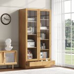 Vitrine en verre (mobilier de bureau / bibliothque / classeur / tagre de rangement) - tagres non ...